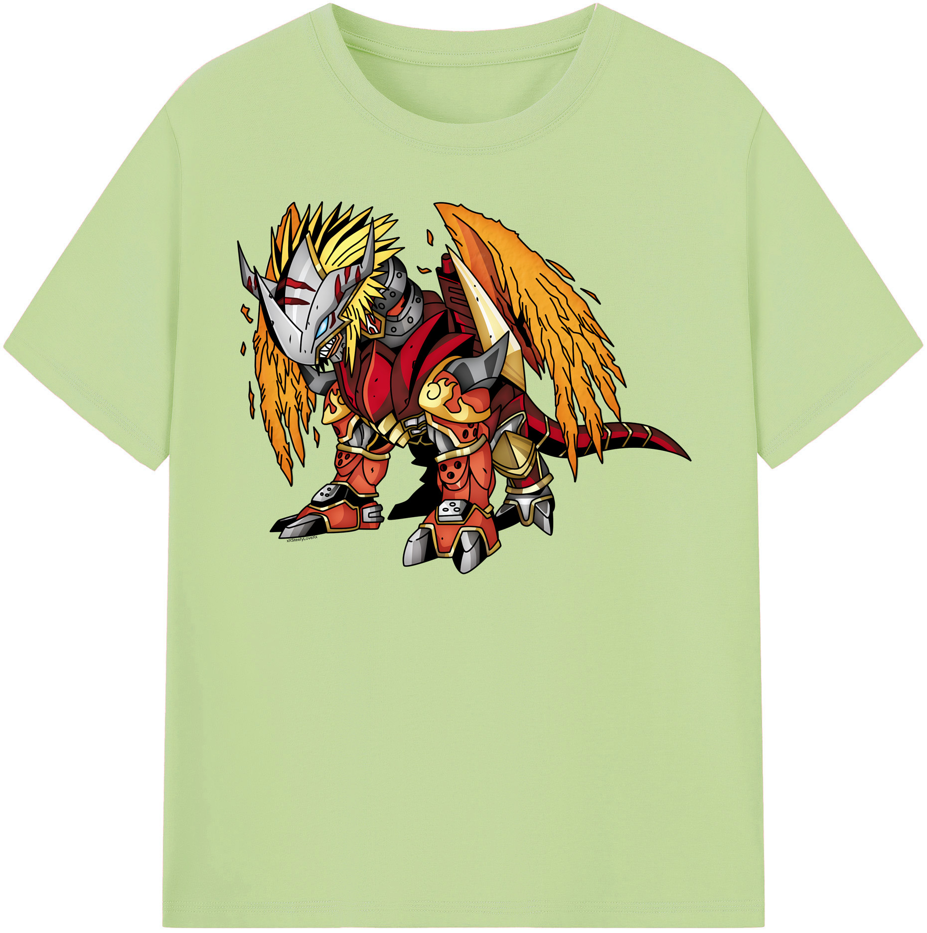 （画像用） Digimon デジタルモンスター/デジモン 綿100％半袖Tシャツ（フロントプリント）